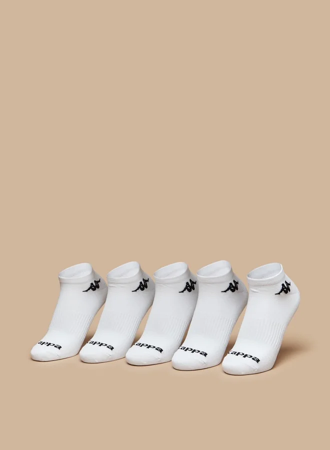 كابا جوارب رياضية بطول الكاحل بتفاصيل شعار - مجموعة من  قطع