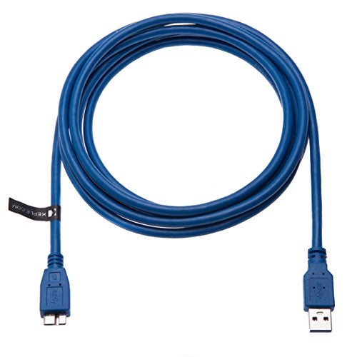 Keple USB Micro-B Cable for LaCie Porsche Design, Slim, P'9230, Rugged Mini, Triple, Sony SL-BG1, HD-S1A, SL-BG1, HD-SG5, HD-E2, HD-E1, HD-EG5, Freecom 35610, Fuji X-T2, GFX 50S, Hard Drive (3ft) - Image 3