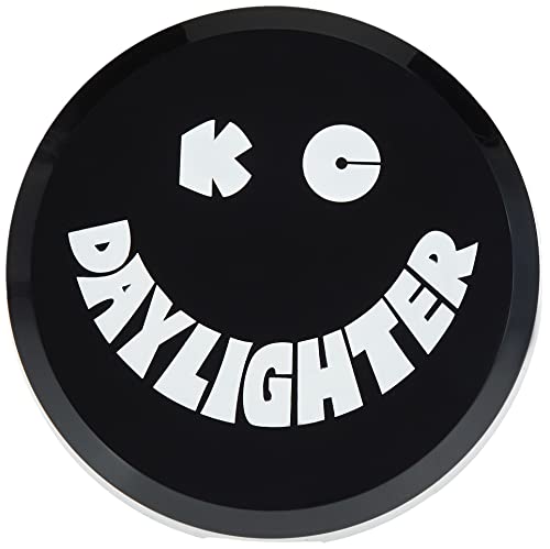 KC HiLiTES 5200 6 Round Black Plastic Light Cover w White KC Daylighter Logo  Single Cover