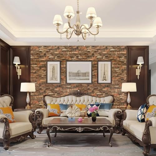 Barebeauty Wall Stickers Wallpaper PE Foam Brick Design DIY Decal (70 x 77 cm) 3D Frames PVC DIY Self Adhesive (Pack of 10) - Image 2