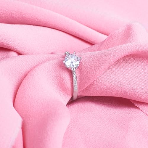 SALTY Anti Tarnish Luster Promise Finger Ring for Women | Adjustable Fancy Jewellery Design | Latest Fashion Accessories for Girls | Minimal Jewelry | Ideal for Gifting | Marriage, Birthday | Gift for Valentine Day - Image 2
