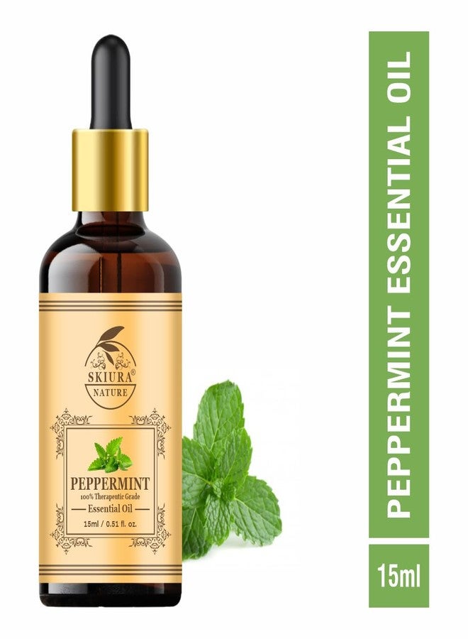 Skiura nature Peppermint Essential Oil, (15 ML) For Hair Growth, For Cold, For Ants & Insects - Image 2