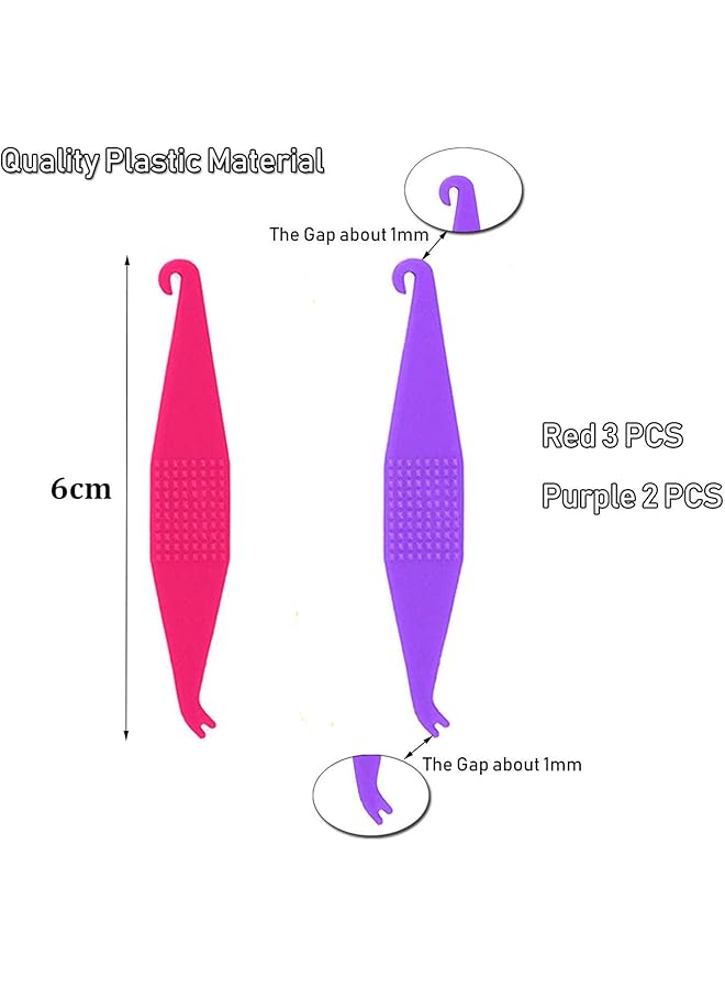 إيروريكس 3 16 و 1 4 بوصة أشرطة مطاطية تقويمية، عبوة من 500 شريط مطاطي متوسط الوزن 3.5 أونصة، ضفائر شعر لإصلاح فجوة الأسنان، عبوة من 5 أشرطة مرنة مجانية لتقويم الأسنان - Image 3