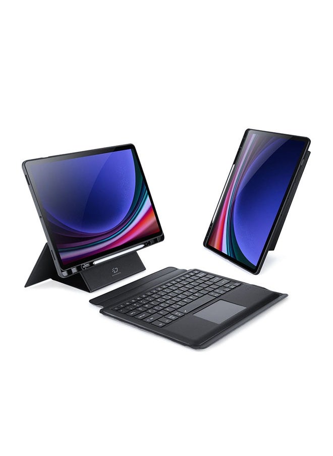 General - The trackpad keyboard is compatible with the Samsung Galaxy Tab S9 Plus (X810/X816B) Detachable Magic Keyboard Case with Pencil Holder for Tab S9 Plus - Image 1