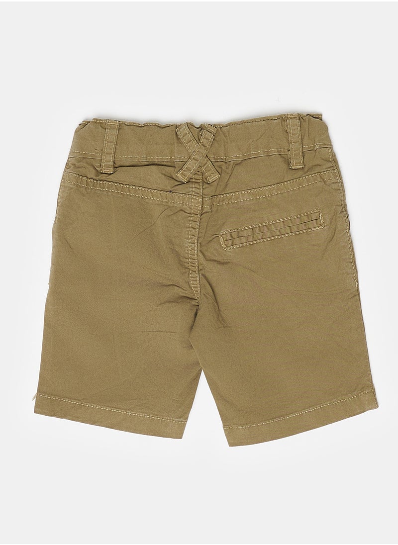 giggles - W.PANTQR  Khaki Baby Boys - Image 1