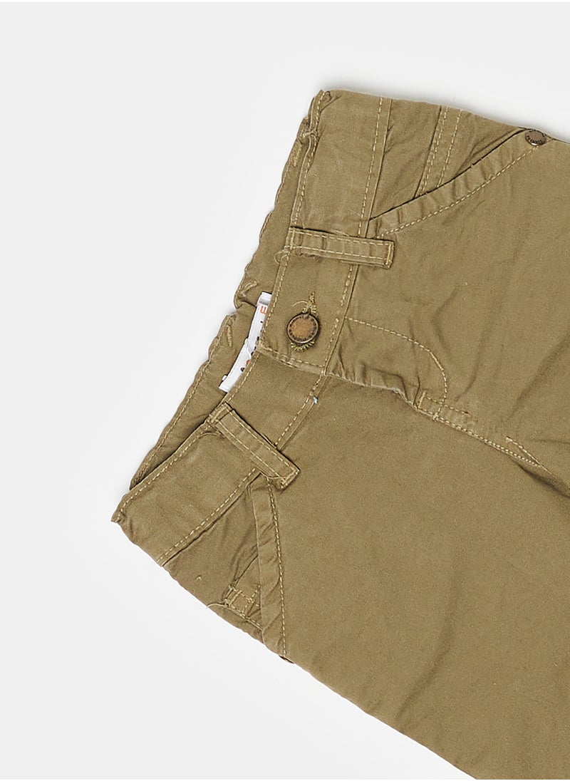 giggles - W.PANTQR  Khaki Baby Boys - Image 1