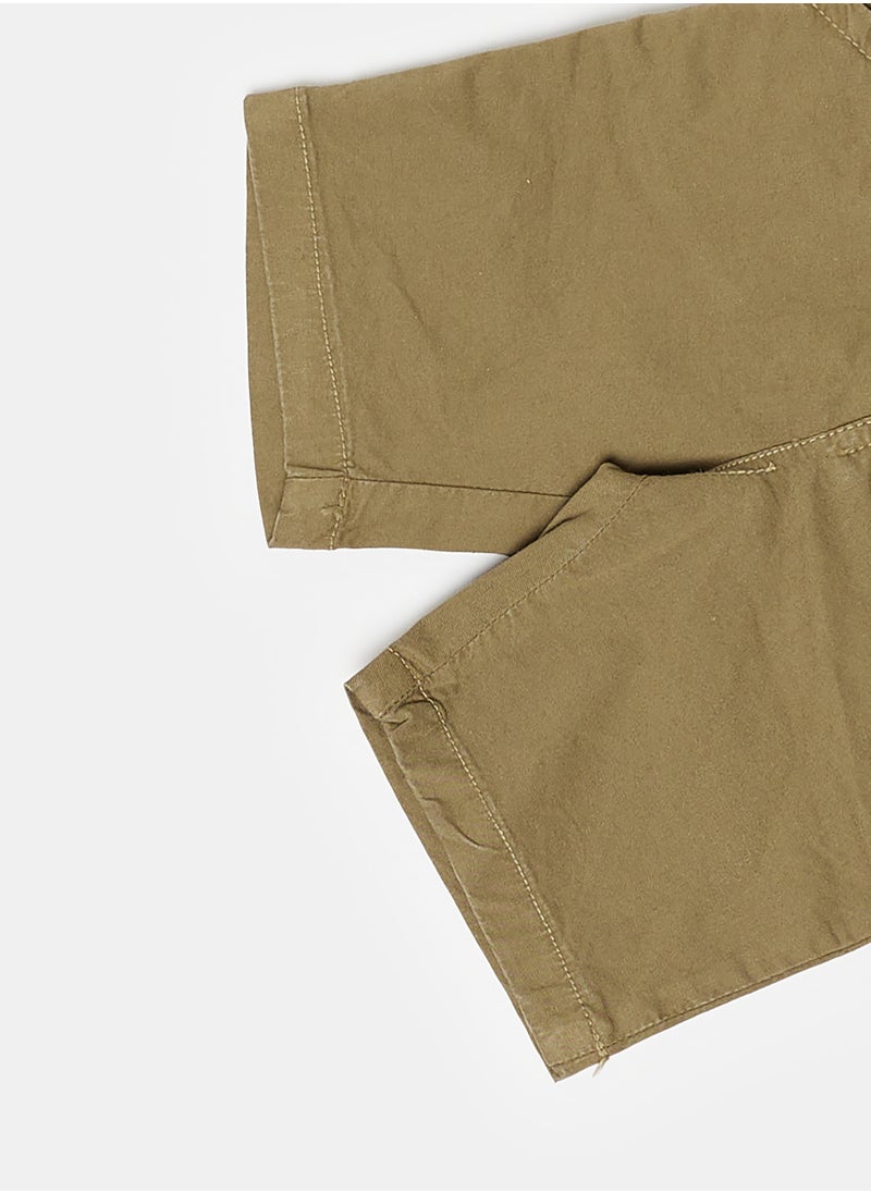 giggles - W.PANTQR  Khaki Baby Boys - Image 1