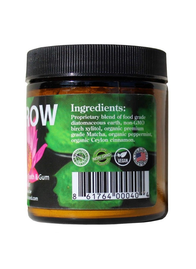 REGROW BRAND - Regrow Remineralizing Tooth Powder Whiter Teeth Naturally Cleans Heals Protects & Stop Sensitive Teeth And Gums All Natural 4Oz Glass Jar - Image 1