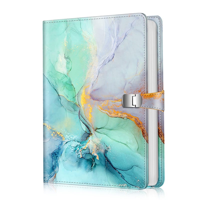 فينتي Fintie Photo Album 4x6 Photos - 112 Photo Premium Vegan Leather Cover مع Snap Fastener Portable Wallet Photo Albums Emerald Marble - Image 1