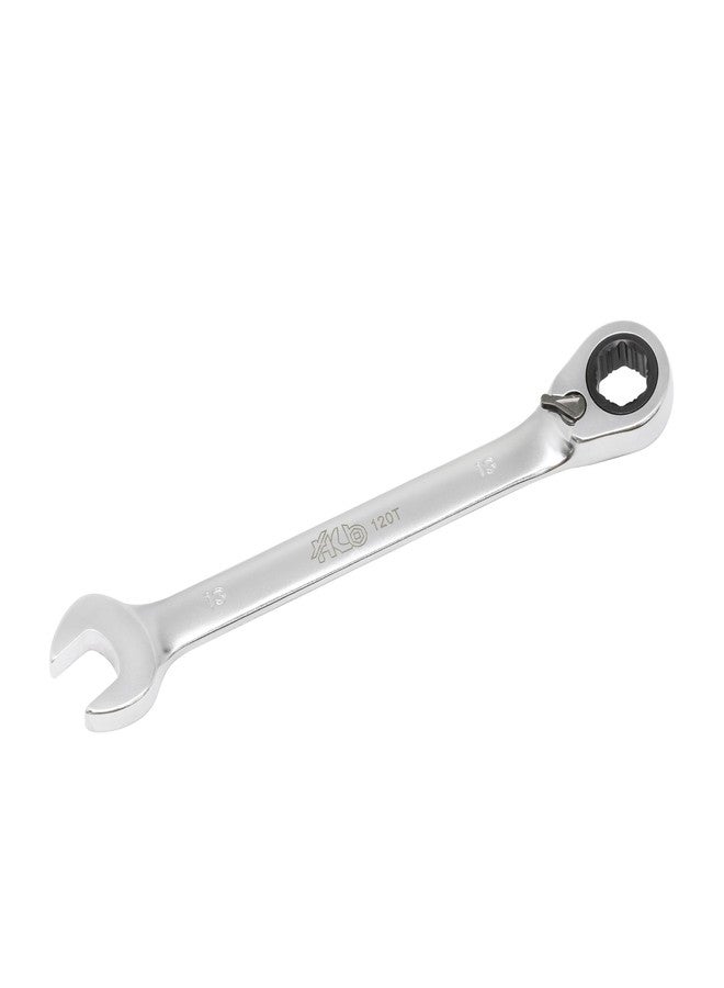 HB 13mm Ratchet Wrench WGR013-U | 120-Tooth Non-Slip Reversible Metric Spanner 3° Arc Swing | Patented Grip Plus Rounded Bolt Remover | Chrome Vanadium Steel Micro-Chrome Finish | Made in Taiwan - Image 1