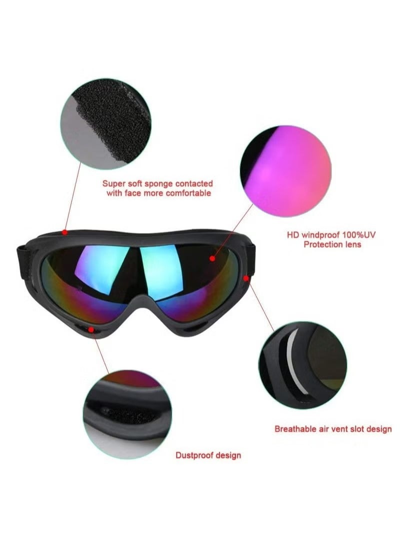 Unisex Snow Goggles Windproof 100% UV Protection,Cycling Motorcycle Snowmobile Ski Goggles, Outdoor Sports Ski Glasses - Image 3