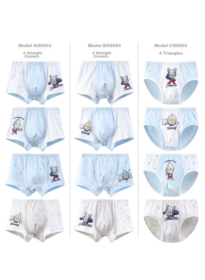 Ultraman Children's Underwear, Boys' Boxer Briefs, Thin Spring And Summer Style, Boys' Square-leg Shorts, Baby Triangle Briefs, 90004, 120 - Image 4