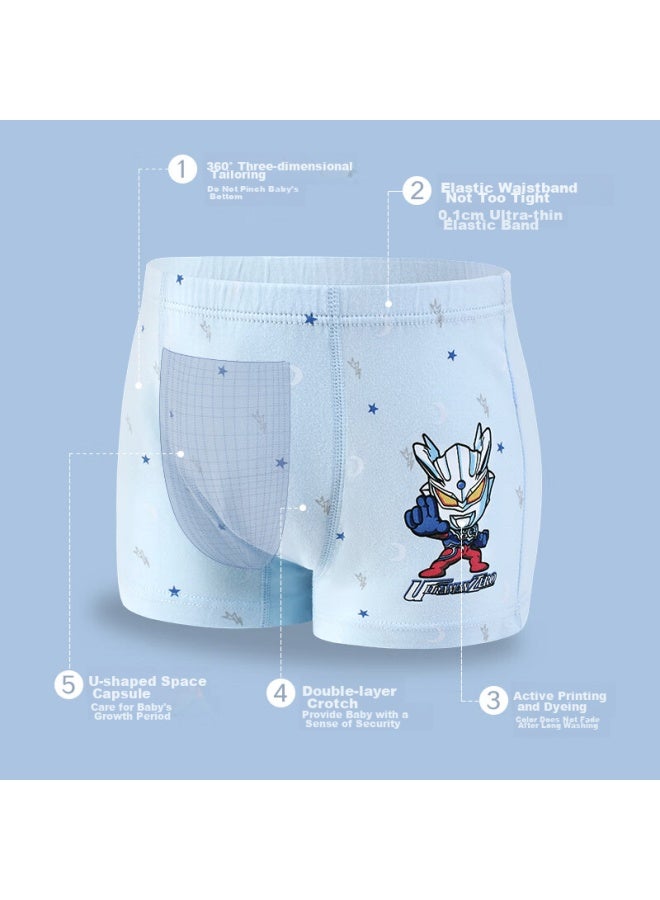 Ultraman Children's Underwear, Boys' Boxer Briefs, Thin Spring And Summer Style, Boys' Square-leg Shorts, Baby Triangle Briefs, 90004, 120 - Image 5