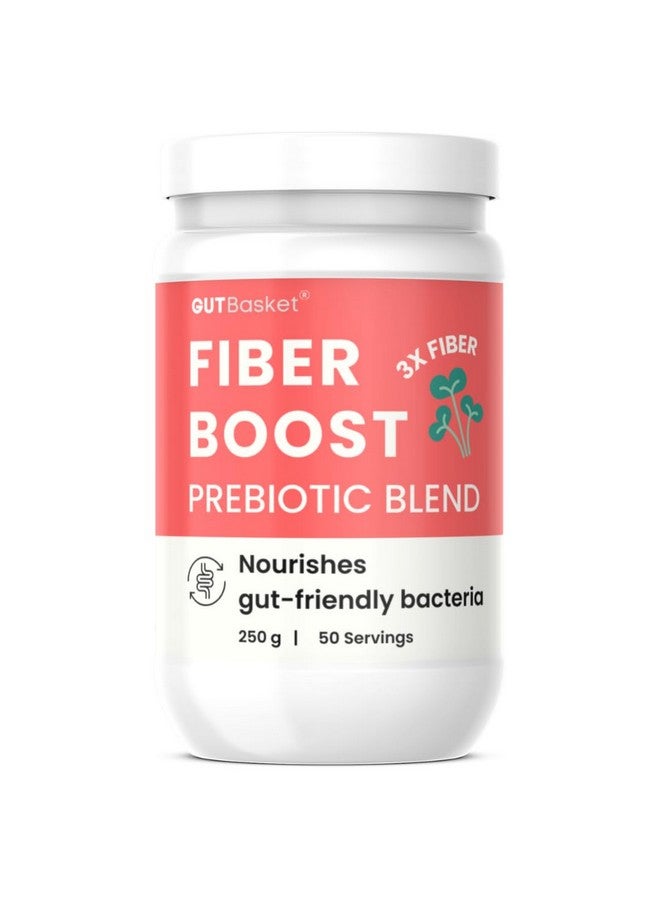 Gutbasket Fiber Boost - Prebiotic Fibre Supplement with Resistant Dextrin, Inulin, FOS - Supports Gut Health, Digestive Comfort, Wellness - Vegan, Gluten-Free, Non-GMO - Dissolves Easily (250g) - Image 1