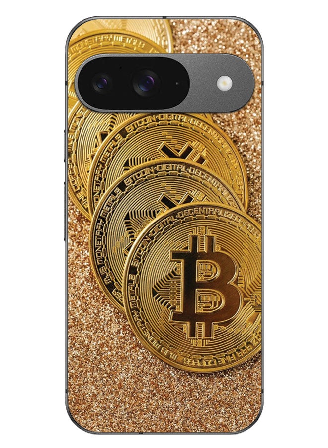EYE CATCH Printed Protective Case Cover For Google Pixel 9 -  Gold Blocks - Image 1