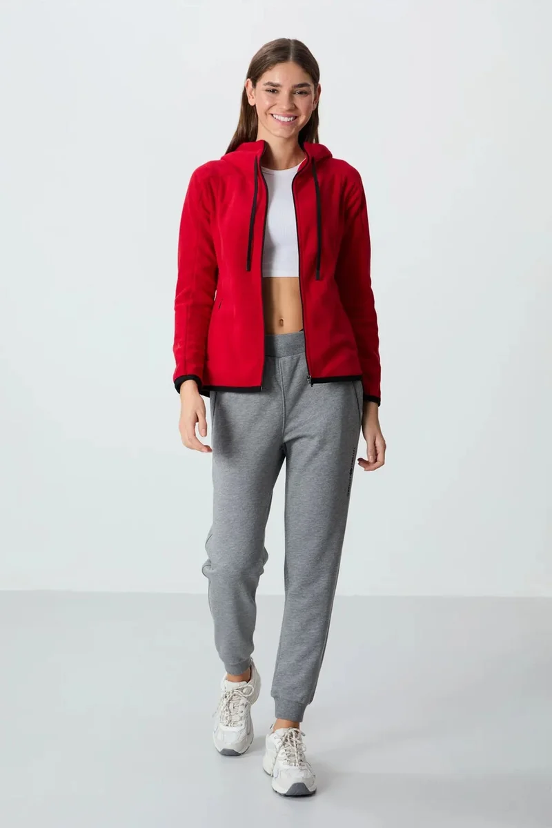 Tommylife TOMMY Women's Plush Zip-up Hooded Sweatshirt