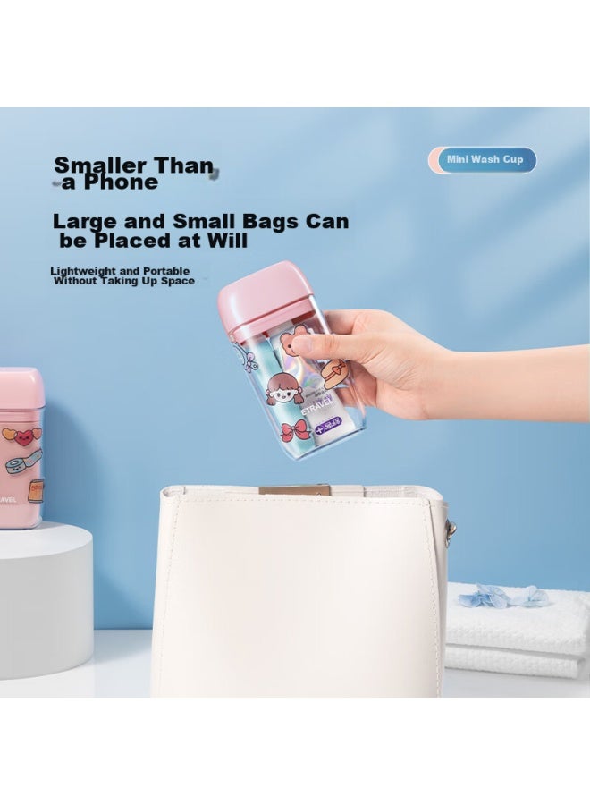 Badigao Travel Toiletry Cup Set With Toothpaste, Toothbrush, Portable Three-in Storage Box, Mouthwash Cup For Travel, Business Trips And Hotel Use - Image 2