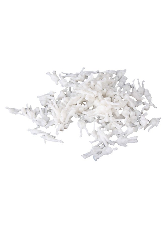 BQLZR Bqlzr 100Pieces White Model Train People Figure Passengers 1 200 Scale  - Image 1