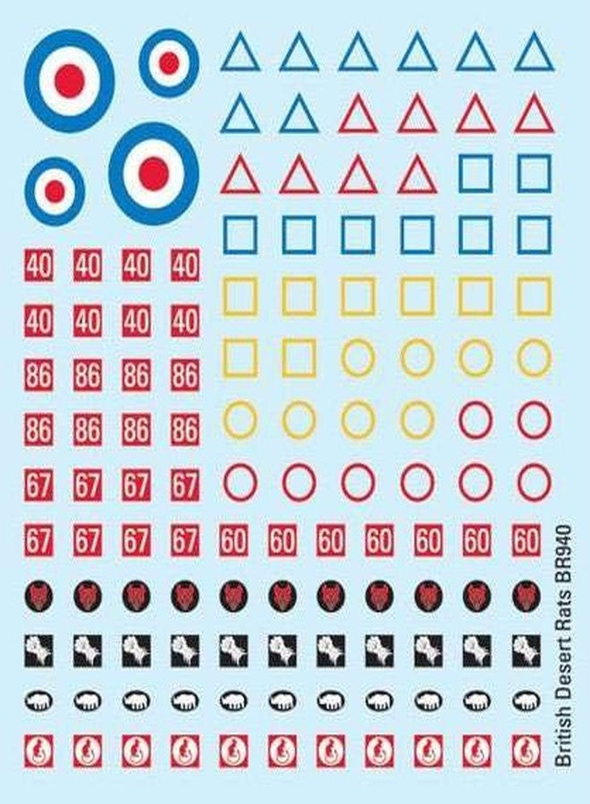 Flames of War Battlefront Miniatures British: Desert Rats Decals - Image 2