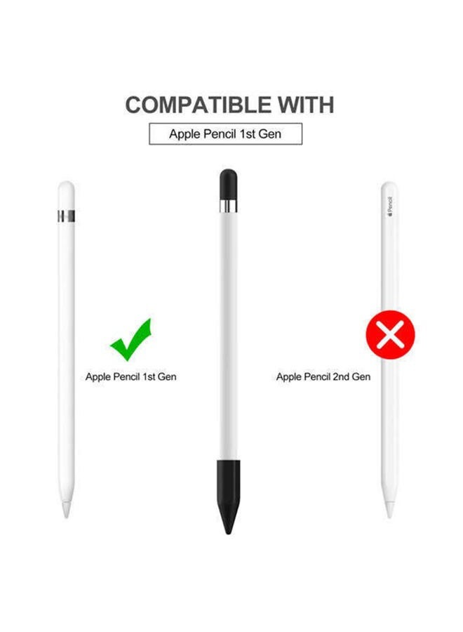 siduater [4 عبوات] ملحقات حماية سيليكون لجهاز Apple Pencil الجيل الأول، تشمل 1 بديل لغطاء Apple Pencil، حامل غطاء Apple Pencil، غطاء طرف Apple Pencil، حبل موصل - أبيض - Image 2