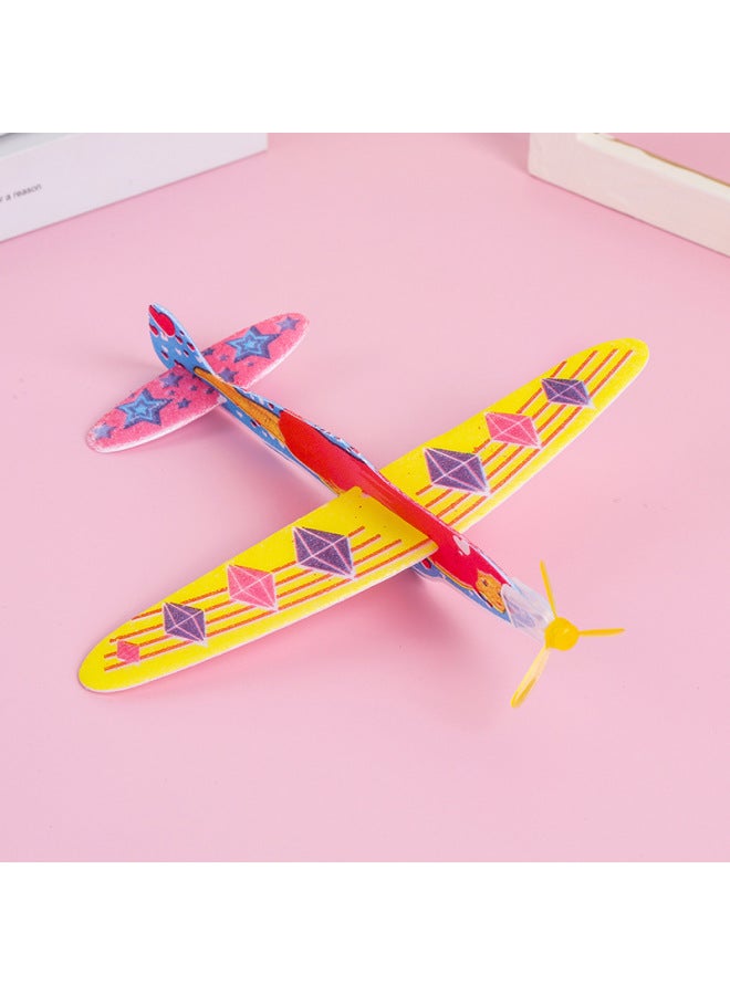 Foam Sliding Magic Plane Foam Plane Model Assembled Food Toys Kindergarten Handmade Toys Cross Border-Color:Mermaid Plane  - Image 1