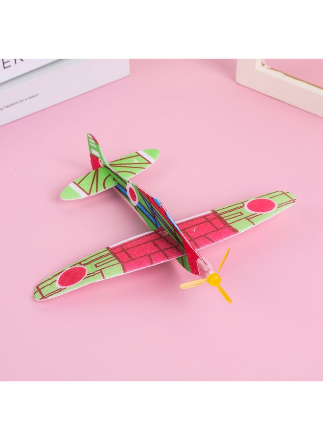Foam Sliding Magic Plane Foam Plane Model Assembled Food Toys Kindergarten Handmade Toys Cross Border-Color:Mermaid Plane  - Image 4