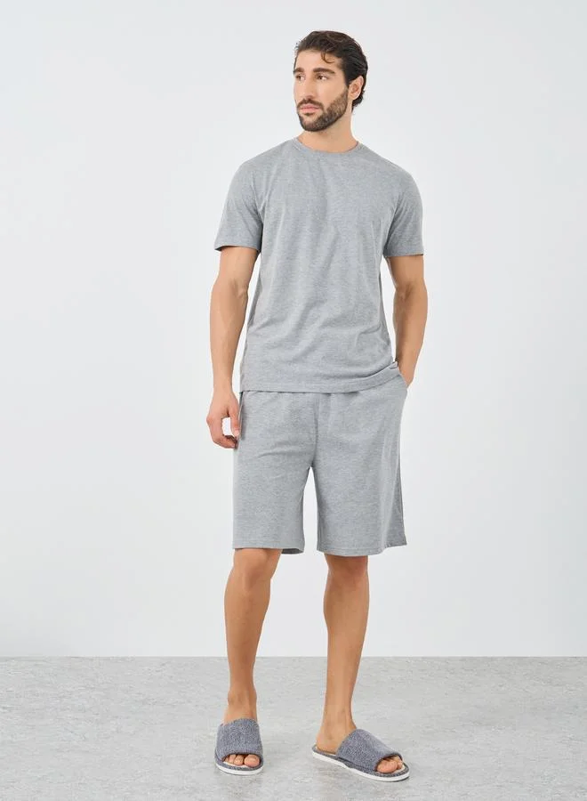 Styli Styli Graphic Back Print T-Shirt and Shorts Pyjama Set