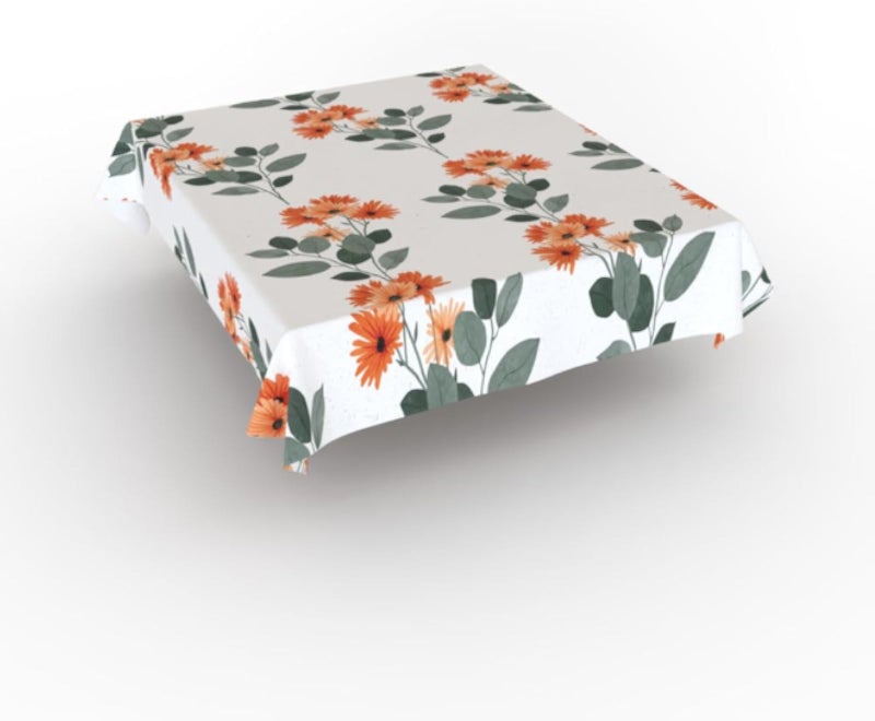 مفرش طاولة لومينا من آرت مود هوم - غطاء طاولة أنيق ومتين من البوليستر، قابل للغسل في الغسالة، مناسب لتناول الطعام والمطبخ والمناسبات - 140 سم طول × 140 سم عرض - مقاوم للماء