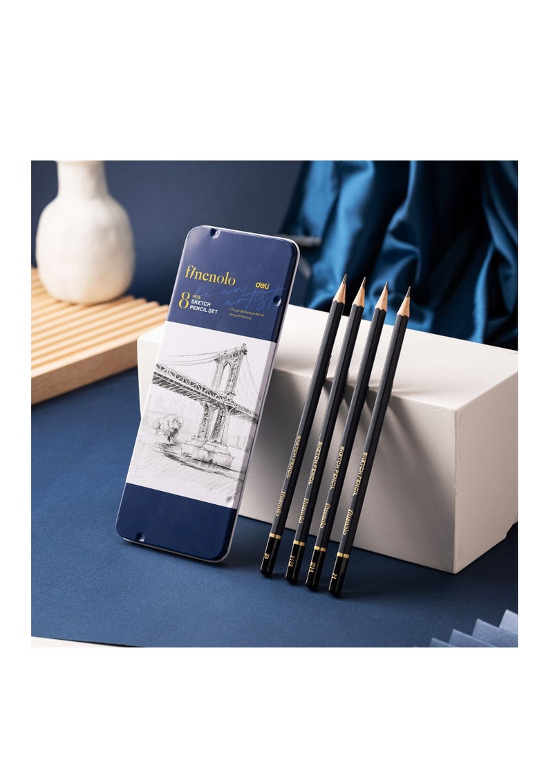 Deli - 8-Piece Sketch Pencil Set - Image 1