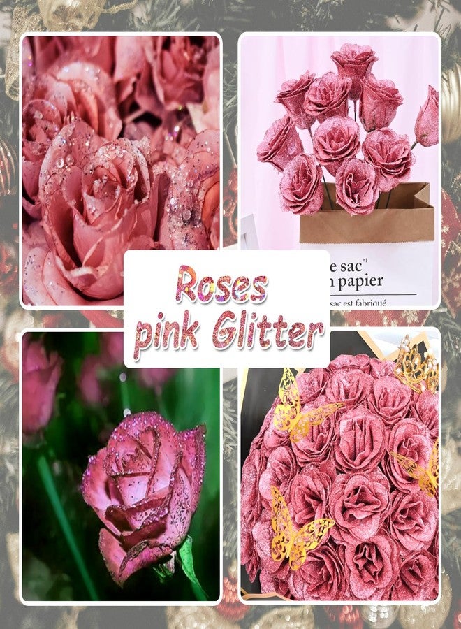 Ceya Holographic Chunky Glitter, 4.9oz/ 140g Pink Mauve Craft Glitter Powder Mixed Fine Flakes Iridescent Nail Sequins for Roses Nail Art, Hair, Epoxy Resin, Tumblers, Slime, Painting, Festival Decor - Image 5