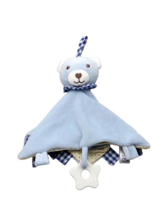 Baby Soothing Towel Plush Teething Toy Interactive Soft Doll Infant Comforter Mouthable Snackable Blanket Visual Auditory Stimulation-Color:Amalette Baby Elephant - Image 3