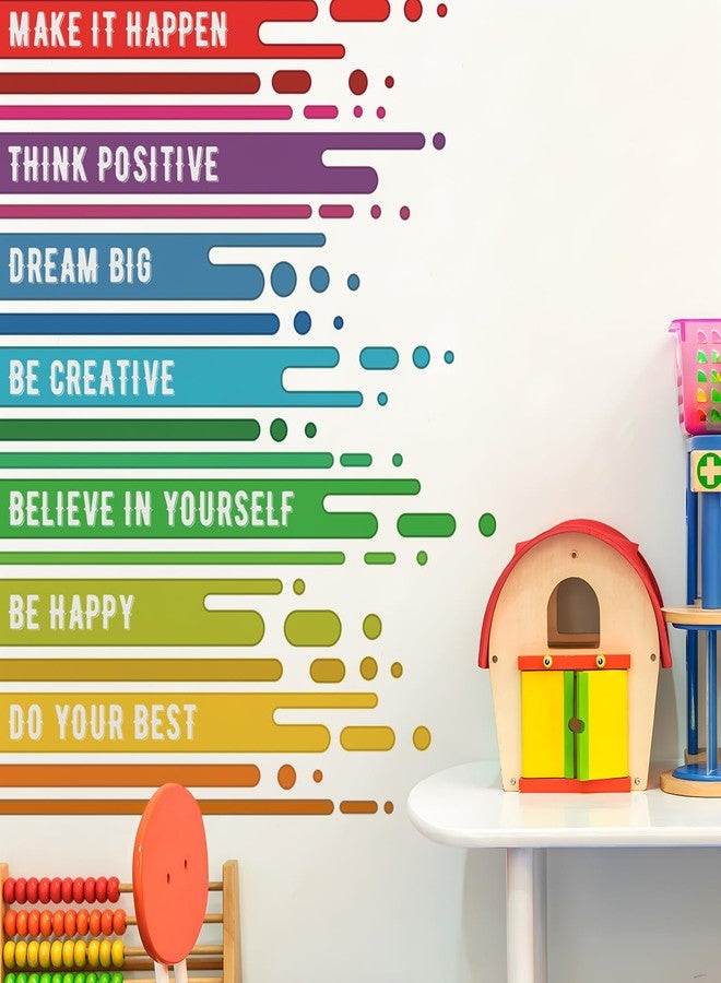 DRWSSR 1 Sheet Removable DIY Colorful Inspirational Quotes Wall Decals Vinyl Motivational Saying Positive Lettering Word Decal for Bedroom Family Office Wall Art Decor - Image 5