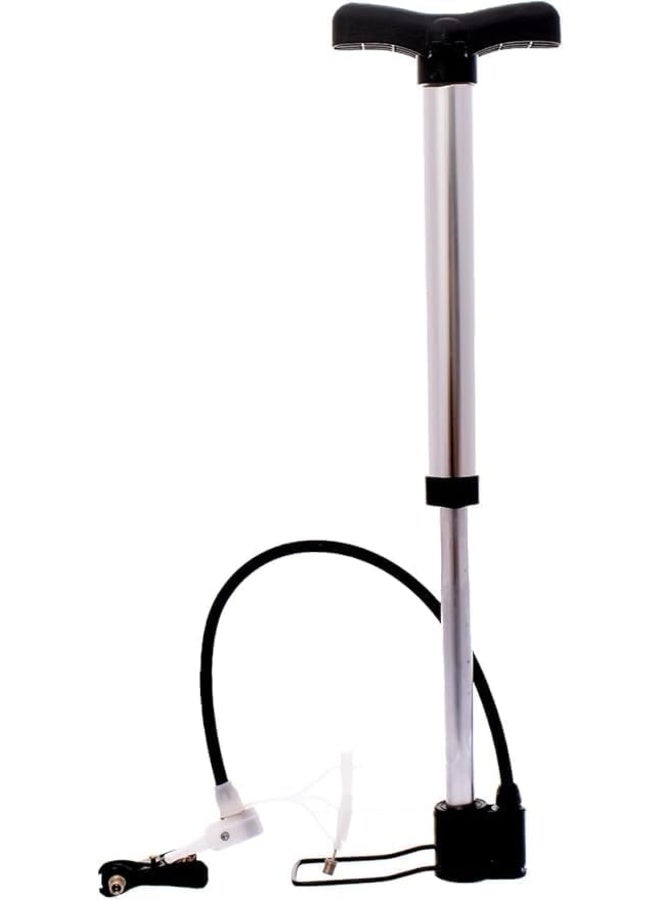 Portable Hand Operated Floor Tire Pump for Bikes, Basketball, Football, and Balloons - Image 2