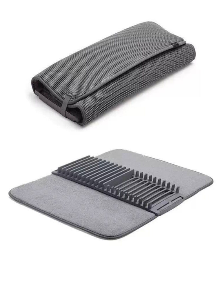 Microfiber dish towel and dishcloth for drying cooking utensils and dishes MULTICOLOR - Image 1