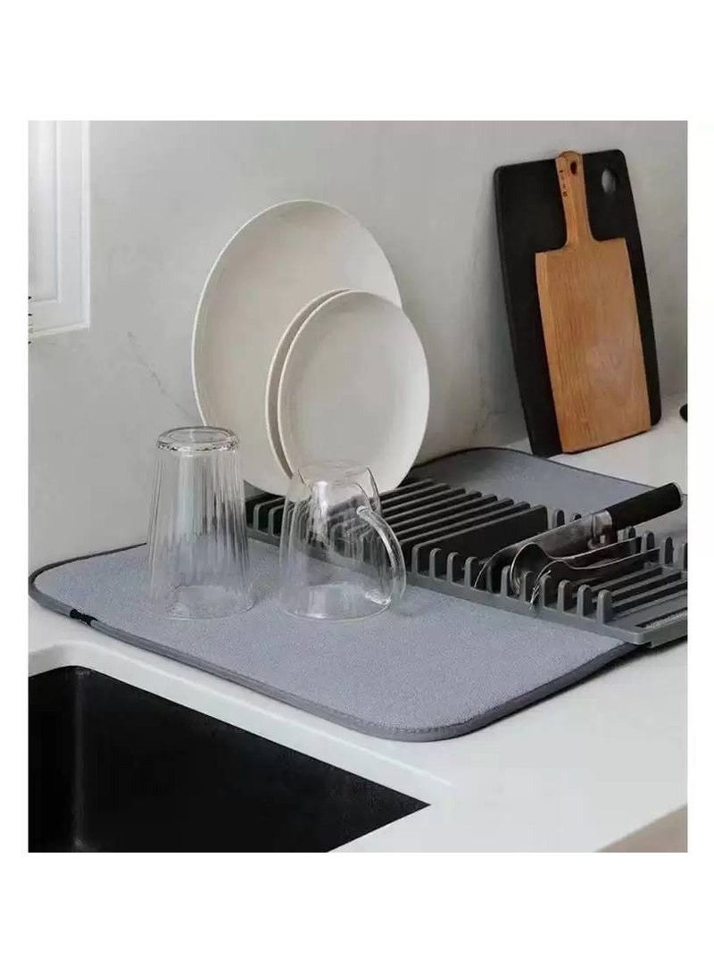 Microfiber dish towel and dishcloth for drying cooking utensils and dishes MULTICOLOR - Image 2