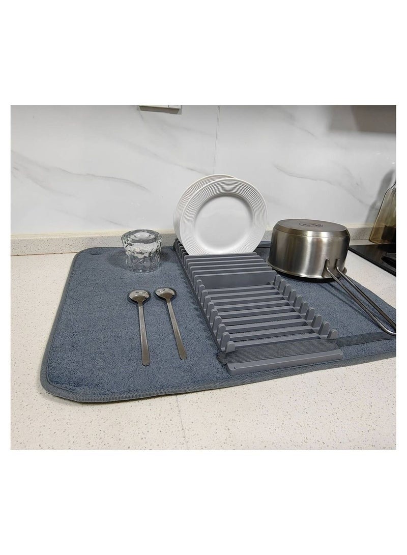 Microfiber dish towel and dishcloth for drying cooking utensils and dishes MULTICOLOR - Image 3