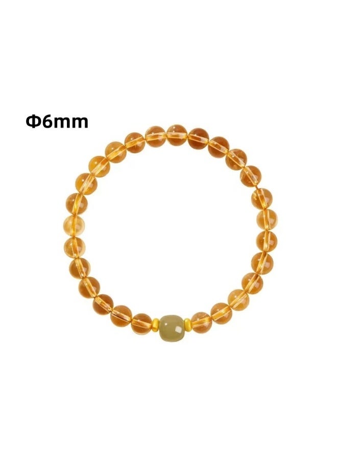 سوار السترين الطبيعي 6mm مع الياقوت الأخضر يمثل الثروة والحظ الجيد والسلام ؛ سوار الطاقة لكل من الأولاد والبنات هو هدية عيد الميلاد المثالية للعائلة والأصدقاء. - Image 1