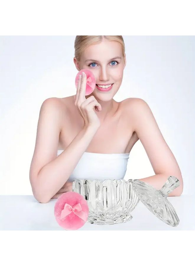 Three Body Powder Puffs And Powder Container Trays For Women 3 53 Ounce Pumpkin Shape - Image 4
