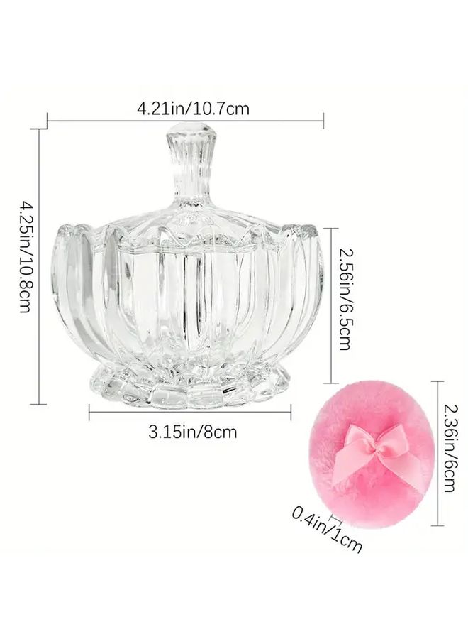 Three Body Powder Puffs And Powder Container Trays For Women 3 53 Ounce Pumpkin Shape - Image 2