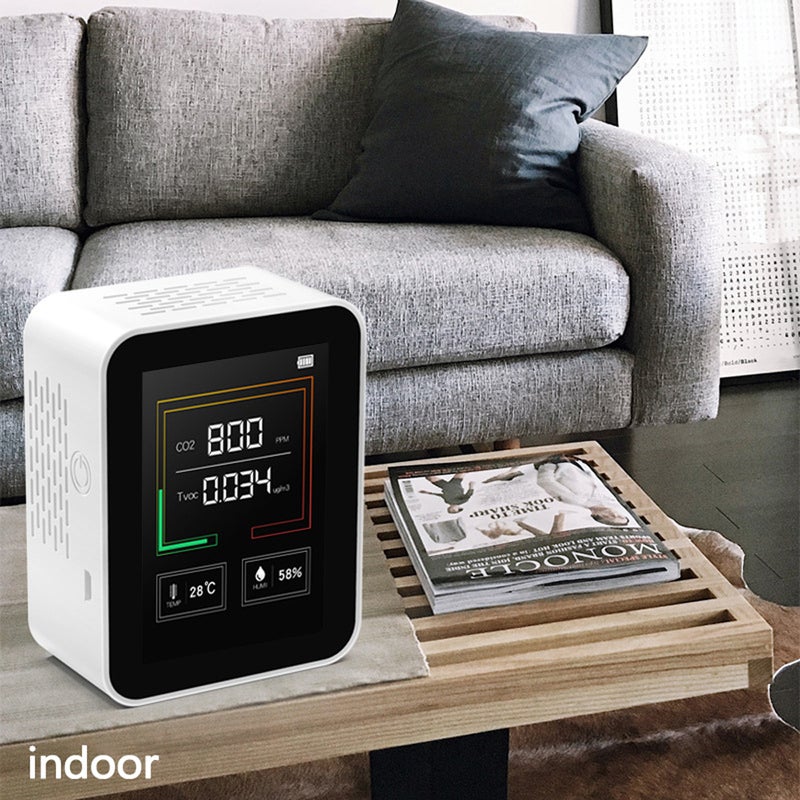 Intelligent Big Screen CO2 TVOC Temperature Humidity Multipurpose Detect Tool Portable Testing Instrument   Household - Image 4