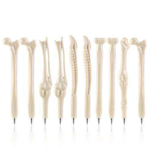 YangQian Novelty Bone Design Ballpiont Pens Nurse Pen Doctor Pen for Artist, School, Office, Birthday Gift for Kids Students Pack of 10 - Image 1