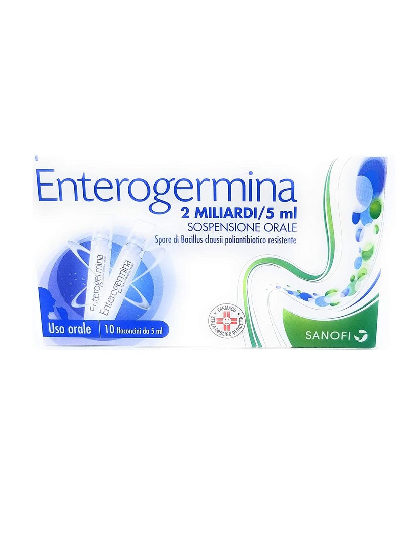 ENTEROGERMINA SUSP 2BILLION /5ML10BTL