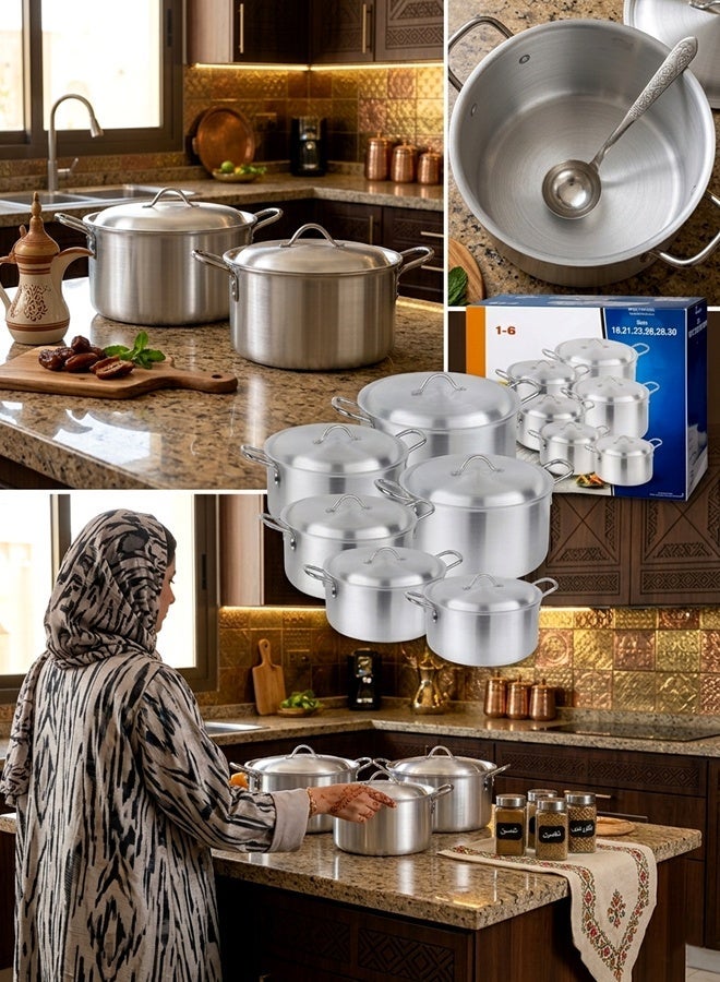 6-Piece Aluminum Alloy Cookware Set - Image 3