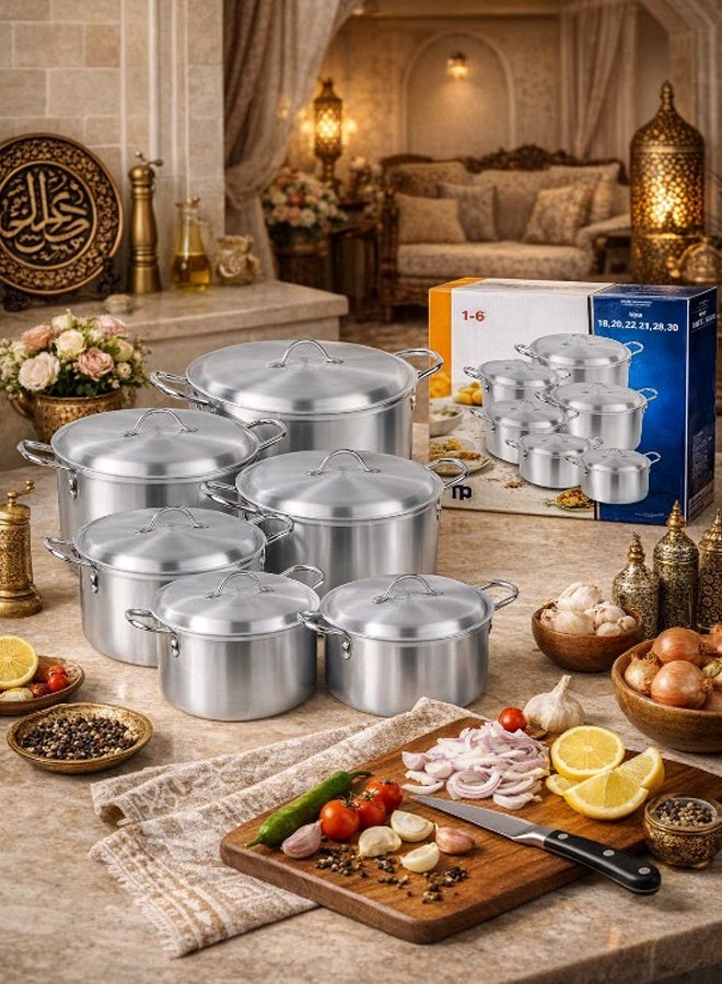 6-Piece Aluminum Alloy Cookware Set - Image 2