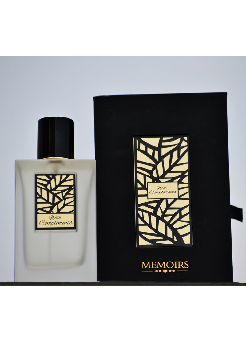 AMD Perfumes - Memoirs With Compliments By AMD Perfumes Men and Women Fragrance EDP 100ml - Image 1