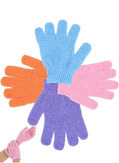 THE BODY SHOP 4 Pair Four Colors Exfoliating Bath Scrub Body Gloves  - Image 1