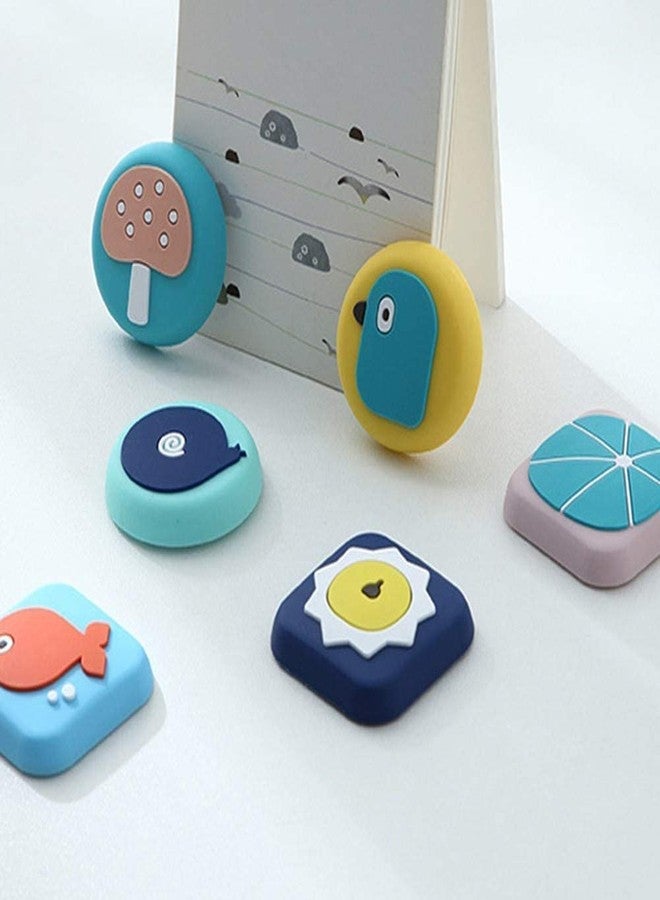 PLENARO Cartoon Silicone Door Stopper Self Adhesive Wall Protector Bumper Guard Stopper Anti Collision Door Bumper for Door Handle Furniture Protecting Wall Cabinets, Doorknobs (Set of 4 PCS) - Image 2