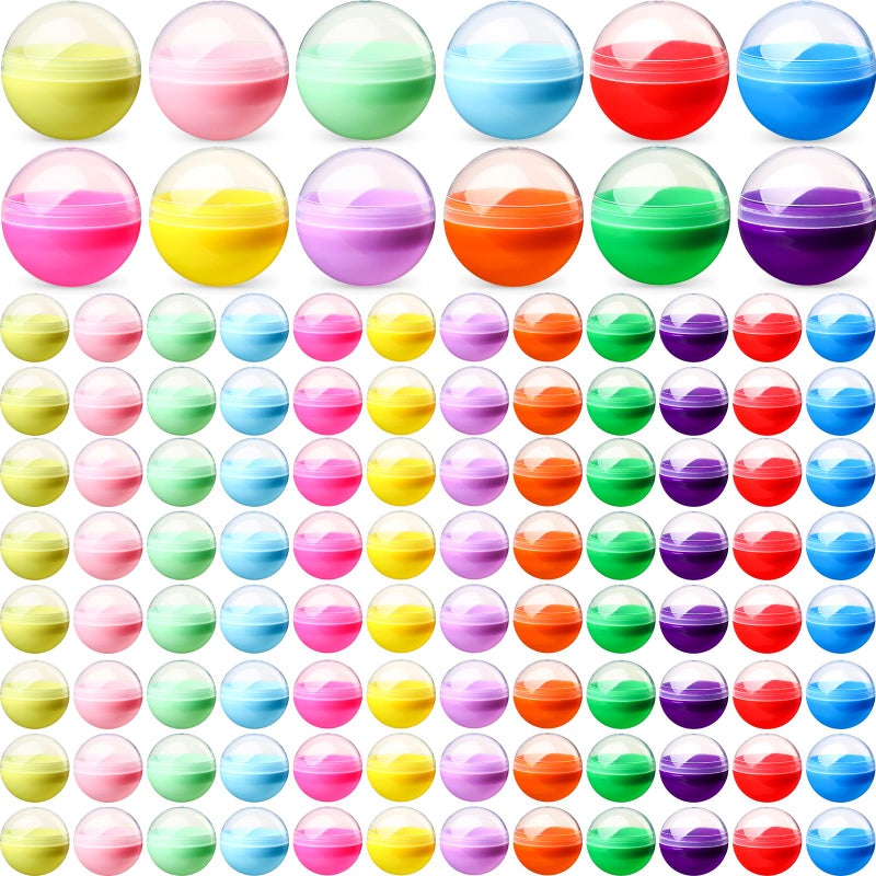 MiniInflat 300 Pcs 2 Inch Empty Vending Machine Capsules Colored Round Capsules Toy Bulk Gumball Machines Plastic Balls Small Plastic Containers for Easter Party Favor Themed Gift Classic Color - Image 3