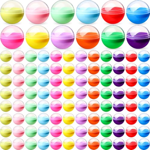MiniInflat 300 Pcs 2 Inch Empty Vending Machine Capsules Colored Round Capsules Toy Bulk Gumball Machines Plastic Balls Small Plastic Containers for Easter Party Favor Themed Gift Classic Color - Image 1