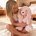 Tezituor Big Bunny Stuffed Animal Pink 18 inch Large Stuffed Rabbit Plush Toy woth Long Ears Hugging Soft Rabbit Plush Body Pillow Gift for Boys Girls - Image 4